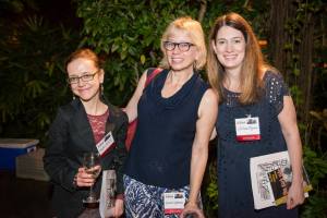 Megan Abbott, Laura Lippman and Gillian Flynn. Lifetime should hire these three for a regular show analyzing their movies. Photo by Nick Doll, courtesy of the Key West Literary Seminar
